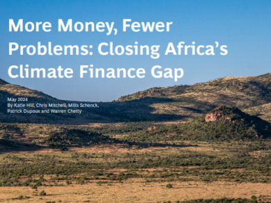 Image in the article “More Money, Fewer Problems: Closing Africa’s Climate Finance Gap” a report by Boston Consulting Group