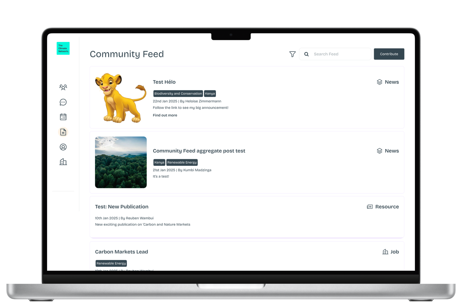 Community feed